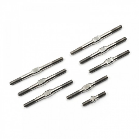 YEAH RACING 64 TITANIUM TURNBUCKLE SET (8PCS) FOR TAMIYA TOP FORCE