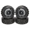 AUSTAR ROCK BLOCK SOFT+RALLY DISH WHEELS BLACK