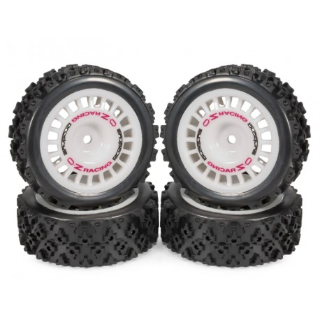 AUSTAR ROCK BLOCK SOFT+RALLY DISH WHEELS WHITE