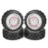 AUSTAR ROCK BLOCK SOFT+RALLY DISH WHEELS WHITE