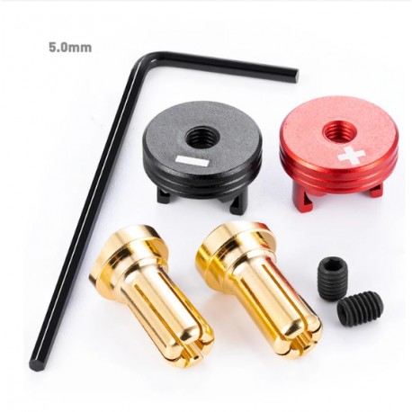 5MM BULLET CONECTORS WITH COOL HEATSHINKS