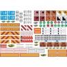 CARSON 1:14 Sticker-Sheet Truck Caution-Signs