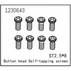 ABSIMA Button Head Screws - Selftapping M2.5*8