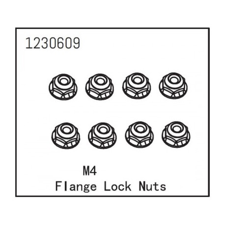 ABSIMA Flange Lock Nut M4