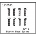 ABSIMA Button Head Screw M3x18