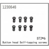 ABSIMA Button Head Screws - Selftapping M2*6