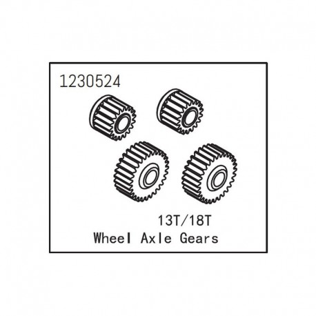 ABSIMA Wheel Axle Gears