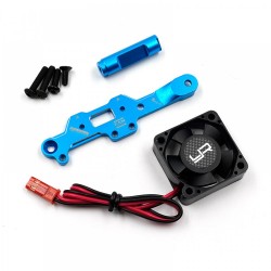 YEAH RACING ALUMINUM BRACE W/YA-0180 TORNADO MOTOR FAN FOR TAMIYA MB-01