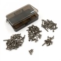 YEAH RACING TITANIUM SCREW ASSORTED SET W/BOX FOR TAMIYA BBX (BB-01)
