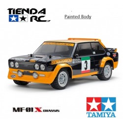 TAMIYA MF-01X FIAT 131 ABARTH RALLY PAINTED BODY
