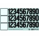 TAMIYA Sticker Car Numbers BBX BB-01