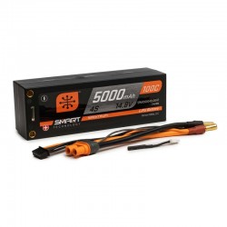 SPEKTRUM SMART LIPO 5000MAH 14.8V 2S 100C HARDCASE