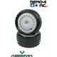 ABSIMA 1:10 Buggy Wheel Set "Mini Pin" rear white (2)