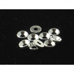 3MM ARANDELAS CONICAS ALUMINIO PLATA