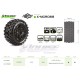 Louise RC MFT X-MCROSS ARRMA Kraton 8S Mounted Sport Black wheels Hex 24mm