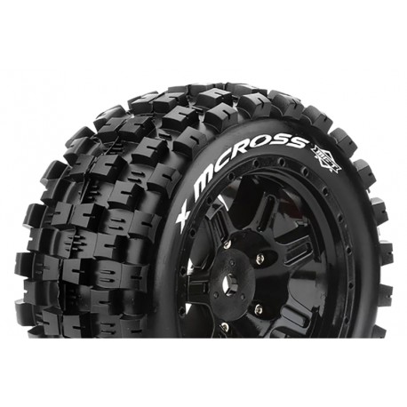 Louise RC MFT X-MCROSS ARRMA Kraton 8S Mounted Sport Black wheels Hex 24mm