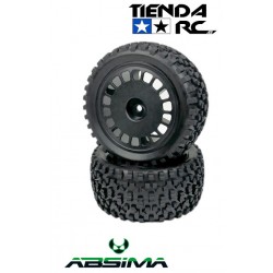 ABSIMA 1:10 Buggy Wheel Set "Maxi Block" rear black (2)