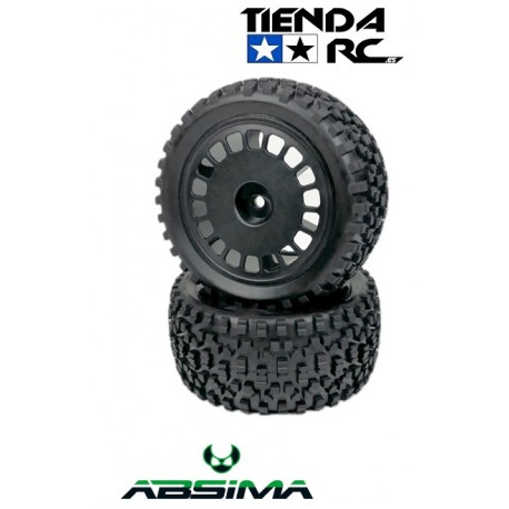 ABSIMA 1:10 Buggy Wheel Set "Maxi Block" rear black (2)