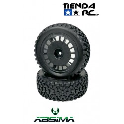 ABSIMA 1:10 Buggy Wheel Set "Maxi Block" front black (2)