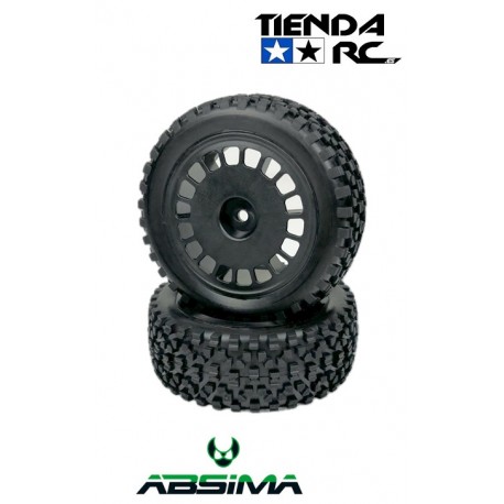 ABSIMA 1:10 Buggy Wheel Set "Maxi Block" front black (2)