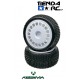 ABSIMA 1:10 Buggy Wheel Set "Mini Block" rear white 2