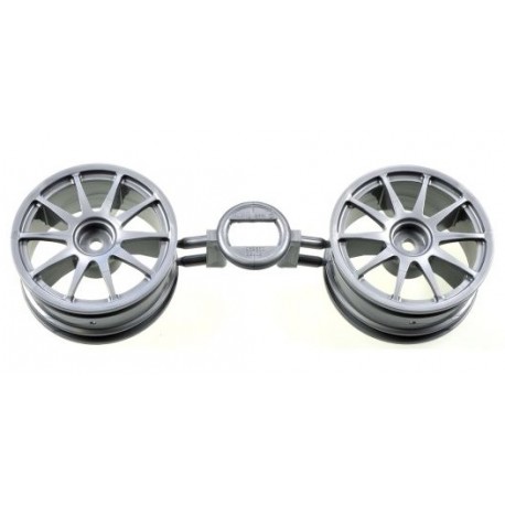 TAMIYA 10-SPOKE ONE PIECE WHEELS (Grey)