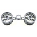 TAMIYA 10-SPOKE ONE PIECE WHEELS (Grey)