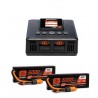 SPEKTRUM Smart Powerstage 4S: (2) G2 5000mAh 2S LiPo IC5 & S250 Charger EU