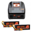 SPEKTRUM Smart Powerstage 8S: (2) G2 5000mAh 4S LiPo IC5 & S2100 Charger EU