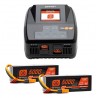 SPEKTRUM Smart Powerstage 8S: (2) G2 5000mAh 4S LiPo IC5 & S2100 Charger EU