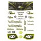 HOBBYTECH UNCUT YELLOW/GREY NXT EVO BODY WITH STICKERS