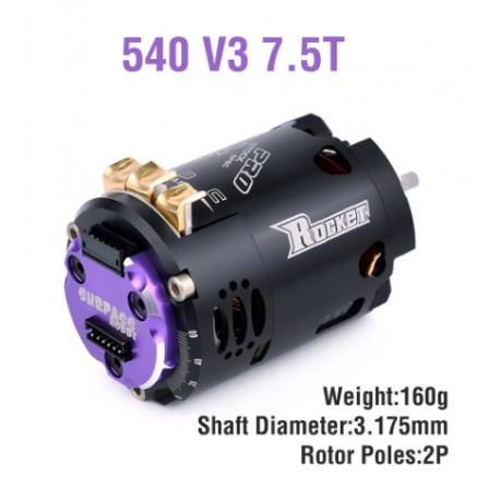 ROCKET RC 7.5T 540 V3 MODIFIED SENSORED BRUSHLESS MOTOR