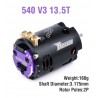 ROCKET RC 13.5T 540 V3 STOCK SPEC SENSORED BRUSHLESS MOTOR