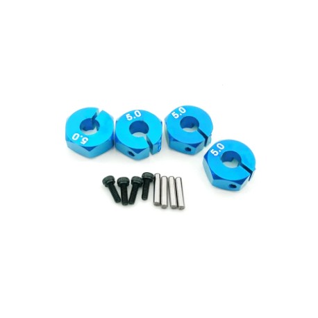 HEXAGONOS DE RUEDA ALUMINIO 5.0 BLUE