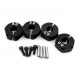 HEXAGONOS DE RUEDA ALUMINIO 5.0 BLACK