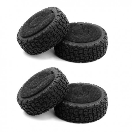 LC Racing Rally tires &Foam inserts 4pcs