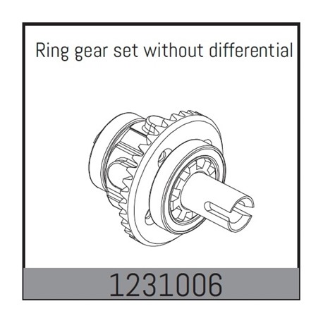 ABSIMA Ring Gear Set w/o diff. - CR3.4eco