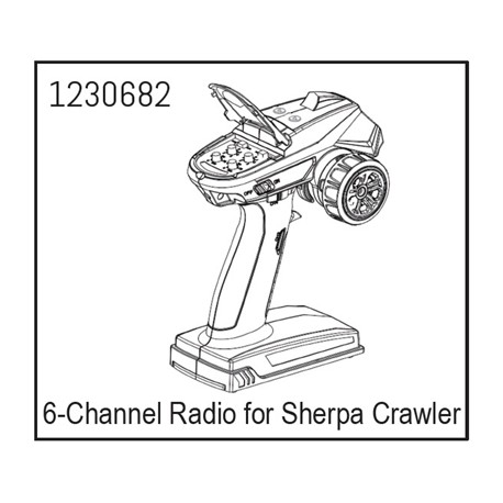 ABSIMA 6-Channel Radio for Sherpa Crawler