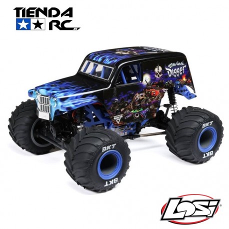 LOSI 1/18 Mini LMT 4X4 Brushed Monster Truck RTR, Son-Uva Digger