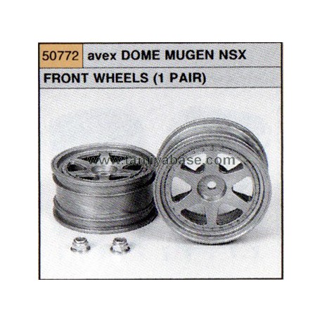TAMIYA  DOME MUGEN NSX FRONT WHEELS (1Pr)