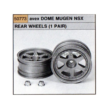 TAMIYA DOME MUGEN NSX REAR WHEELS