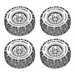 CARSON Climb/Dessert Warrior 3.0 Wheel set (4)