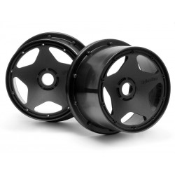 HPI BAJA 5B SUPER STAR WHEEL BLACK FOR REAR (120x75mm/2pcs)