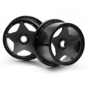 HPI BAJA 5B SUPER STAR WHEEL BLACK FOR REAR (120x75mm/2pcs)