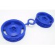 TAMIYA 2WD BUGGY  FRONT STAR-DISH WHEELS (BLUE)