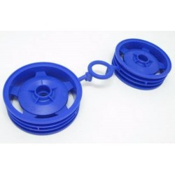 2WD BUGGY  FRONT STAR-DISH WHEELS (BLUE)