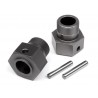 HPI BAJA 5B WHEEL HEX HUB 24x27mm (GUNMETAL/2pcs)