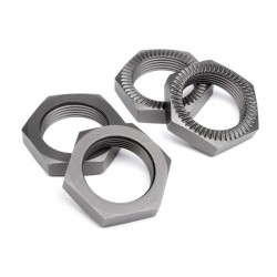 HPI BAJA 5B WHEEL NUT 24mm (GUNMETAL/4pcs)