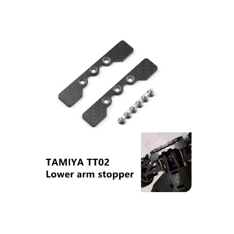 TAMIYA TT02 Lower Arm Stopper Chassis Mount 