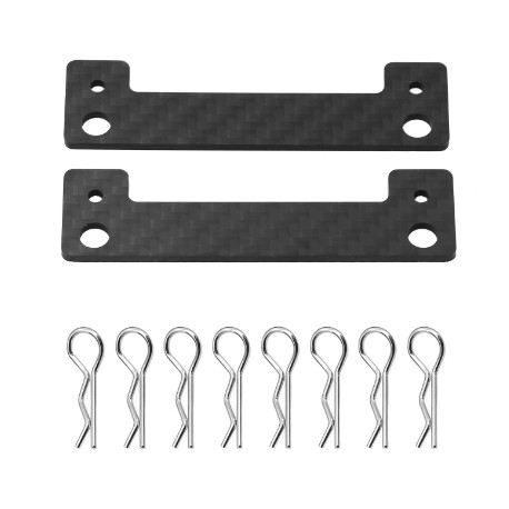 TAMIYA Carbon Fiber Front Rear Body Mount Crossmember Invisible Body Mount Post